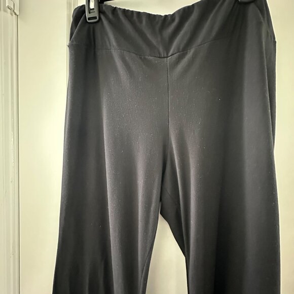 Black Flared Palazzo Pants XL No Boundaries Stretchy Fabric - Picture 4 of 6